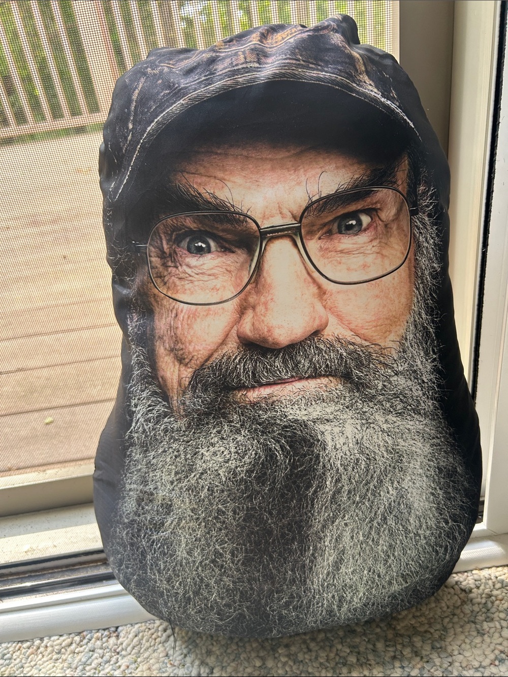 Rare Duck Dynasty Talking Uncle Si Pillow